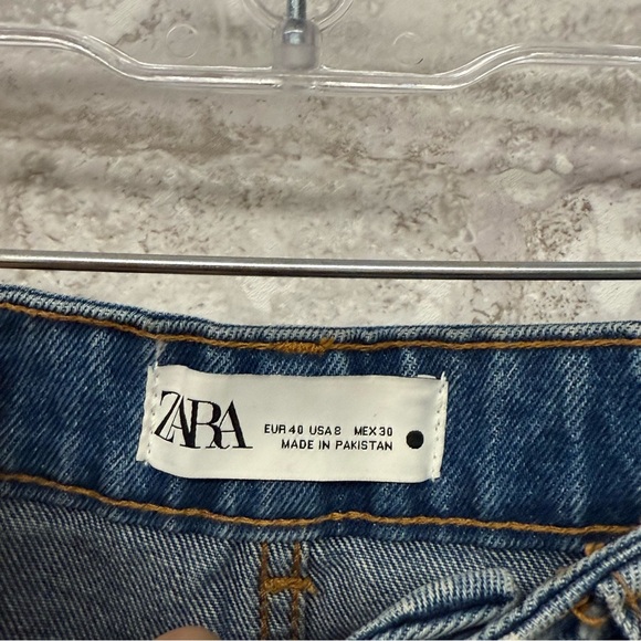 Zara The 90’s Wide Leg Jeans Women’s Size 8 Light Blue NWT - Picture 6 of 6